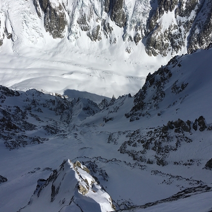 Denis Trento, Petit Mont Blanc, Monte Bianco, Bonatti, Aigle - Denis Trento Petit Mont Blanc: Aigle dall'alto