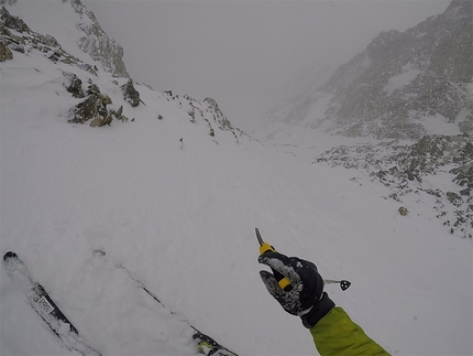 Denis Trento, Petit Mont Blanc - Denis Trento Petit Mont Blanc: skiing down the Bonatti