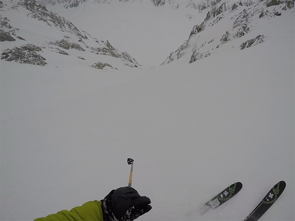 Denis Trento, Petit Mont Blanc - Denis Trento Petit Mont Blanc: skiing down the Bonatti