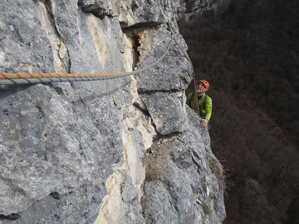 Monte Pubel, Valsugana - X sempre X Monte Pubel: uscita dal terzo tiro 