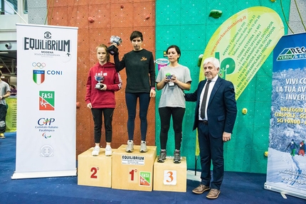 Coppa Italia Paraclimb - Coppa Italia Paraclimb Outdoor Expo Bologna: 2. Alessandra Mammi 1. Martina Pellandra 3. Serena Sacco