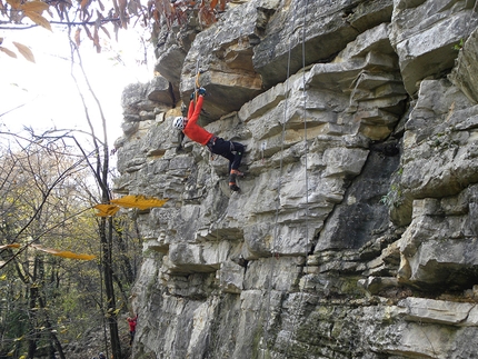 Il giardino segreto, la falesia di total dry tooling a Brescia