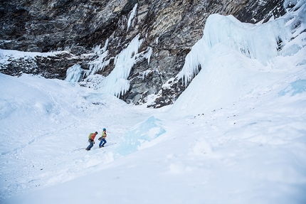 MFG, Rein in Taufers, Simon Gietl, Vittorio Messini  - Simon Gietl and Vittorio Messini approaching MFG at Rein in Taufers