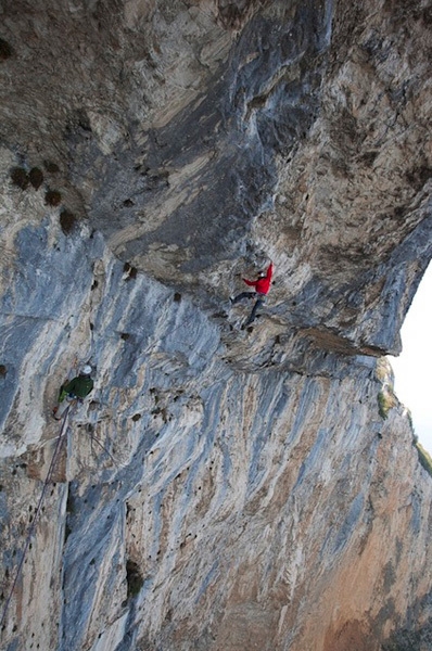 Monte Brento - David Lama & Jorg Verhoeven during the first ascent of their 