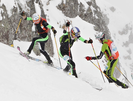 La Sportiva Epic Ski Tour, Val di Fassa, Val di Fiemme - La Sportiva Epic Ski Tour 2018, durante la 2a tappa a Passo San Pellegrino