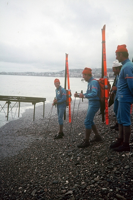 Der Lange Weg, Red Bull - Der Lange Weg 1971: the Austrian ski mountaineers during the traverse of the Alps from Vienna di Nice