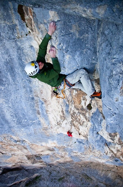 Monte Brento - David Lama & Jorg Verhoeven during the first ascent of their 