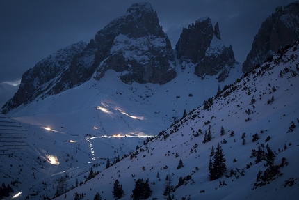 Sellaronda Skimarathon 2018, Dolomiti - Durante la 23° edizione del Sellaronda Skimarathon