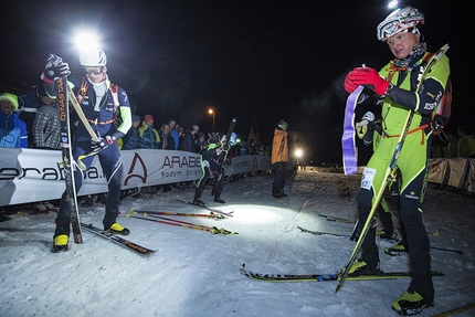 Sellaronda Skimarathon 2018, Dolomites - During the Sellaronda Skimarathon 2018, Dolomites