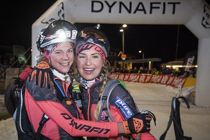 Sellaronda Skimarathon 2018, Dolomites - During the Sellaronda Skimarathon 2018, Dolomites: Johanna Erhart & Veronika Mayerhofer