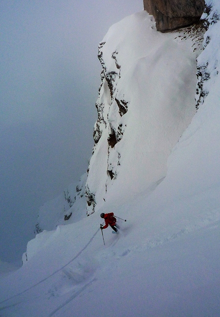 Dolomiti scialpinismo, Cristina Bacci, Angelo Zangrando - Dolomiti scialpinismo: Canale Andrea, Sottogruppo delle Punte Riodalato (Dolomiti di Braies)