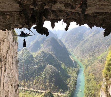 Edu Marin's new mega climb up Grand Arch at Getu in China