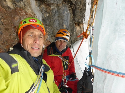 Principessa sospesa, Val Travenanzes, Dolomiti, Beppe Ballico, Andrea Gamberini, Stefano Figliolia - Principessa sospesa in Val Travenanzes: Beppe Ballico e Andrea Gamberini