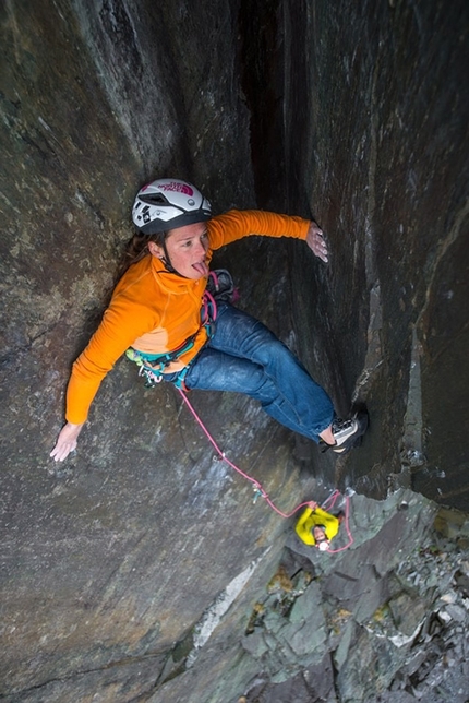 Caroline Ciavaldini The Quarryman - Caroline Ciavaldini  su The Quarryman, Llanberis, Galles, nell'aprile 2016
