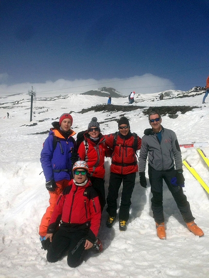 Etna - 2018: con il Diabete, gli sci e le ciaspe alle Porte degli Inferi - Il gruppo dei piemontesi