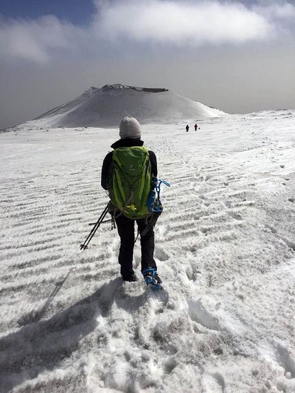 Etna - 2018: con il Diabete, gli sci e le ciaspe alle Porte degli Inferi - In discesa dall'Etna