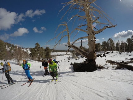 Etna - 2018: con il Diabete, gli sci e le ciaspe alle Porte degli Inferi - Il primo giorno, sul versante nord dell'Etna