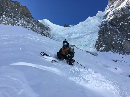 Triolet North Face daring descent by Jonathan Charlet and Christophe Henry