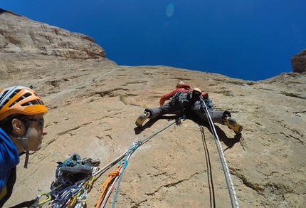 Taghia Gorge, new multi-pitch rock climb in Morocco by Iker Pou, Eneko Pou