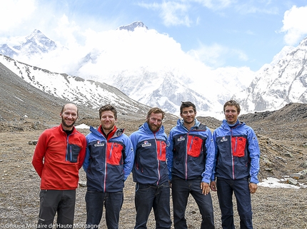 Changabang, Léo Billon, Sébastien Moatti, Sébastien Ratel - Changabang: the French Groupe militaire de haute montagne Chamonix comprised of Léo Billon, Sébastien Moatti, Sébastien Ratel, Pierre Sancier and Benoit Ginon