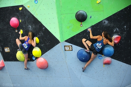 Coppa del Mondo Boulder 2018 - Durante la tappa di Tai’an della Coppa del Mondo Boulder 2018