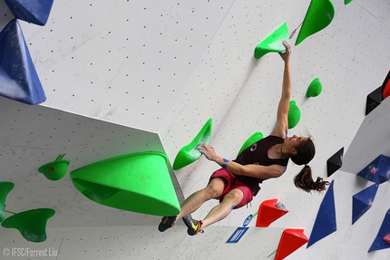 Coppa del Mondo Boulder 2018 - Stasa Gejo durante la tappa di Chongqing della Coppa del Mondo Boulder 2018