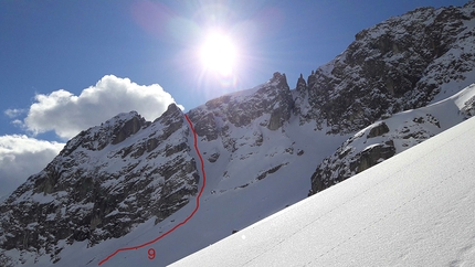 Cima d'Asta, Alta Val Tolvà, sciare - Cresta della Banca