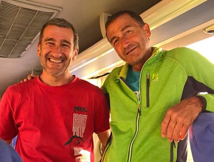 Giordania arrampicata - Giordania arrampicata: Maurizio Oviglia e Maurizio Giordani