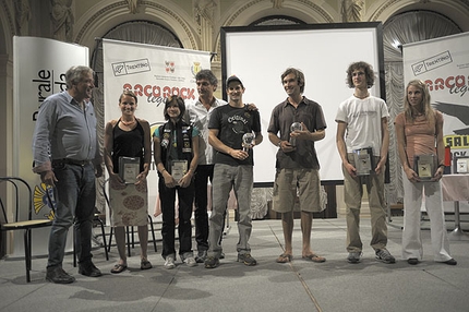 Arco Rock Legends 2009 - Arco Rock Legends 2009. Heiner Oberrauch (Salewa), Anna Stöhr, Johanna Ernst, Lorenzo Delladio (La Sportiva), Kilian Fischhuber, Chris Sharma, Adam Ondra, Maja Vidmar