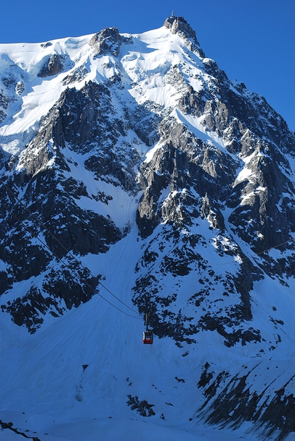 Mont Blanc Aiguille du Midi cable car closed for maintenance