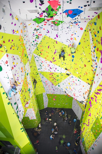 Palestra d'arrampicata Lino Lacedelli, Cortina d'Ampezzo - Durante l'inaugurazione della nuova palestra d'arrampicata Lino Lacedelli a Cortina d'Ampezzo il 02/06/2018