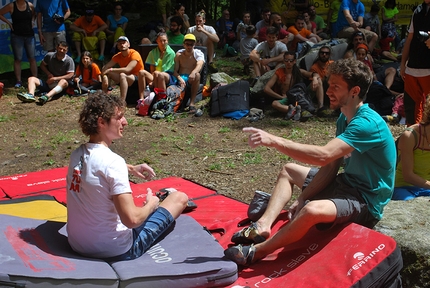 GraMitico 2018, Valle di Daone - Adam Ondra and Stefano Ghisolfi at the GraMitico 2018 climbing meeting in Valle di Daone, Italy