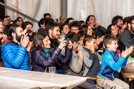 GraMitico 2018, Valle di Daone - During the evening talk with Adam Ondra and Stefano Ghioslfi at GraMitico 2018 in Valle di Daone