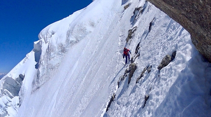 Nant Blanc, Aiguille Verte, Paul Bonhomme, Vivian Bruchez - Nant Blanc Aiguille Verte: the descent carried out on 19/06/2018 by Paul Bonhomme and Vivian Bruchez