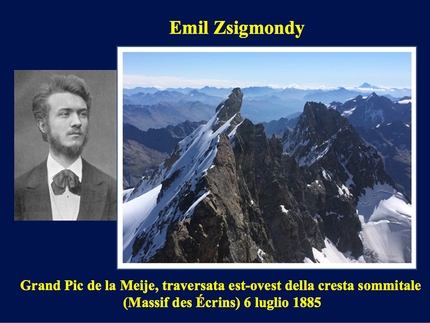 L'Alba dei Senza Guida, Paolo Ascenzi, Alessandro Gogna  - Emil Zsigmondy: Grand Pic de la Meij, traversata est-ovest della cresta sommitale (Massif des Écrins) 06/07/1885