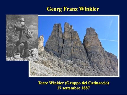 L'Alba dei Senza Guida, Paolo Ascenzi, Alessandro Gogna  - Georg Franz Winkler: Torre Winkler (Gruppo del Catinaccio) 17/09/1887