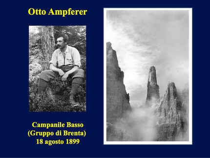 L'Alba dei Senza Guida, Paolo Ascenzi, Alessandro Gogna  - Otto Ampferer: Campanile Basso (Gruppo del Brenta) 18/08/1899