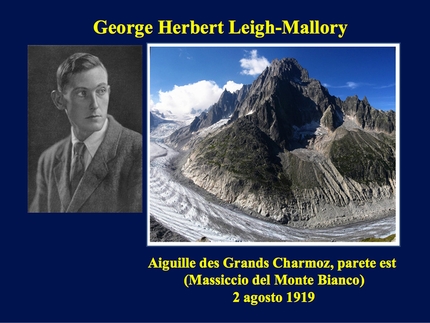 L'Alba dei Senza Guida, Paolo Ascenzi, Alessandro Gogna  - George Herbert Leigh-Mallory: Aiguille des Grands Charmoz, parete est (Massiccio del Monte Bianco) 02/08/1919