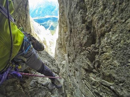 Antelao, Dolomiti: Enrico Paganin apre in solitaria la Via Mamabi