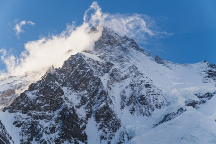 K2 Andrzej Bargiel, first ski descent - The upper section of K2 skied by Polish mountaineer Andrzej Bargiel on Sunday 22 July 2018