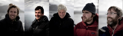 Greenland 2010 - Nico Favresse, Olivier Favresse, captain reverend Bob Shepton, Sean Willanueva-odriscoll, Ben Ditto