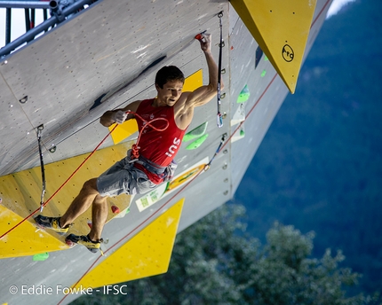 Coppa del Mondo Lead 2018 Briançon - Sascha Lehmann durante la Coppa del Mondo Lead 2018 a Briançon