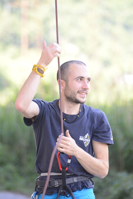 La Vela, arrampicata a Trento - La Vela di Trento: l'autore dell'articolo Stefano Menegardi