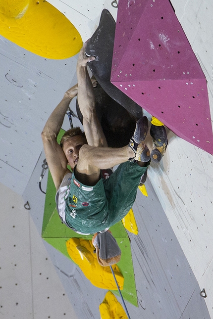 Rock Master Arco, Lead World Cup 2018 - Jakob Schubert on his way to winning  the 4th stage of the Lead World Cup at Arco