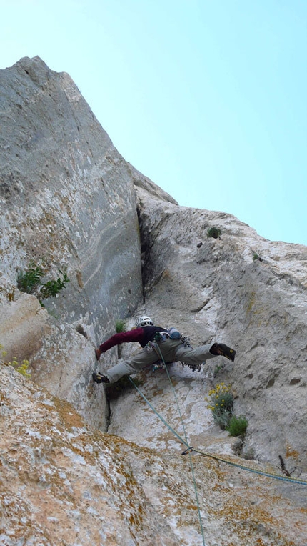 Camaleontica - Punta Cusidore - Sardinia - Maurizio Oviglia on pitch 7 of Camaleontica