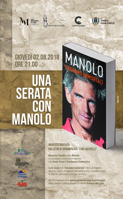 Manolo domani a Cortina presenta Eravamo immortali