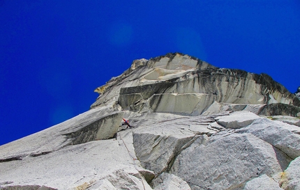 Martin and Florian Riegler liberate The Flying Penguin in Canada's Bugaboos