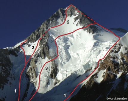 Piolets d’Or 2018 - Piolets d’Or 2018: Gasherbrum I (8,068 m), Zdeněk Hák - Marek Holeček (2,600m,  ED+ WI5+ M7)