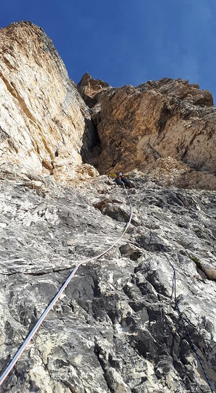 Spigolo Casanova - Marchisio, nuova via d'arrampicata al Popera (Dolomiti)