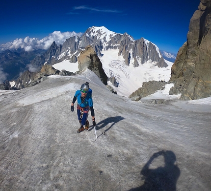 Denis Trento e Robert Antonioli insieme al fil di cielo sulla Cresta di Rochefort e la traversata delle Jorasses